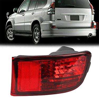Imagem de Luz refletora de para-choque traseiro vermelho à prova d'água 81591-60130 apto para Toyota Land Cruiser Prado FJ/LC120 2009