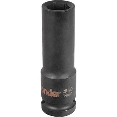 Imagem de Soquete Sextavado de Impacto Longo Encaixe 1/2" 14mm Aço Cromo - Vonder