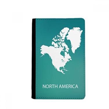 Imagem de Porta-passaporte mapa do continente América do Norte porta-passaporte Notecase Burse carteira capa porta-cartão, Multicolor