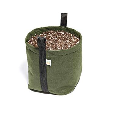 Imagem de Kit 5 Vasos De Plantas Feltro 11 Litros Com Alças - King Pot (Verde)