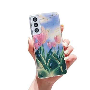 Imagem de Capa de telefone para Samsung Galaxy Note 20 Ultra pintura a óleo padrão de flores Samsung Galaxy Note 20 5G 4G capa macia antiqueda (Samsung Note 20, flor 5)