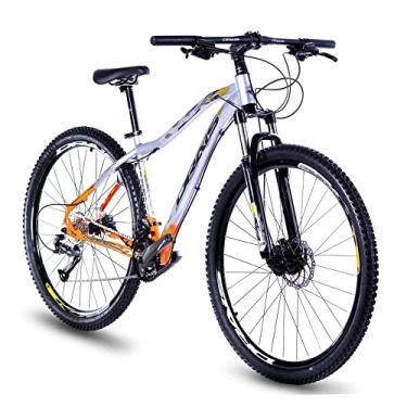 Imagem de Bicicleta aro 29 Drais Chillout 18v Shimano Altus c/trava ombro - prata+laranja - 19