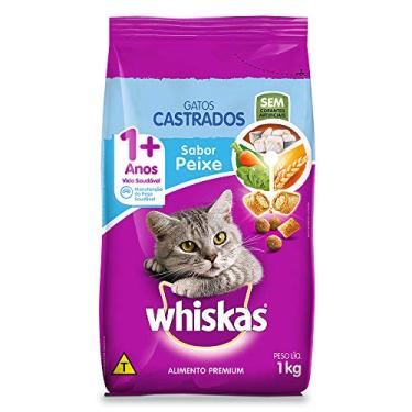 Imagem de whiskas Ração para gatos adultos castrados, Peixe, 1 kg