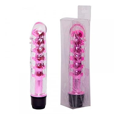 Imagem de Vibrador Personal com Capa Peniana de Silicone com Textura Massageadora - 14,5 x 3,5 cm COR: Rosa REF: PE011B