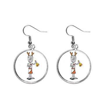 Imagem de Brinco feminino com pingente de orelha de sino Horus Bell da Mummy Antlers