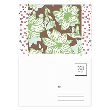 Imagem de Cartão postal verde marrom flor pintura Natal Natal celebração cartão postal Blessing