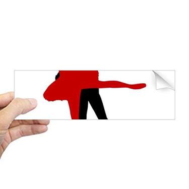 Imagem de DIYthinker Performance Social Dancing Duet Dance Retangular Bumper Adesivo Notebook Janela Decalque