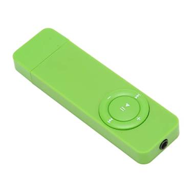 Imagem de MP3 Players, MP3 Player de som sem perdas suporta até 64 GB mini reprodutor de música para estudantes correndo viagens (verde)
