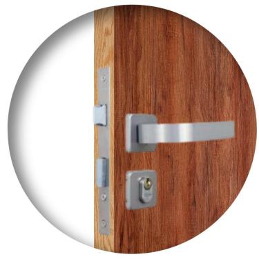 Imagem de Fechadura Roseta Módena Alumínio Interna MGM