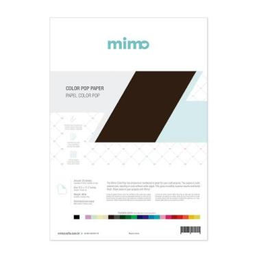 Imagem de Papel Color Pop Marrom Café Mimo - A4 - 180 Gr - 25 Unds
