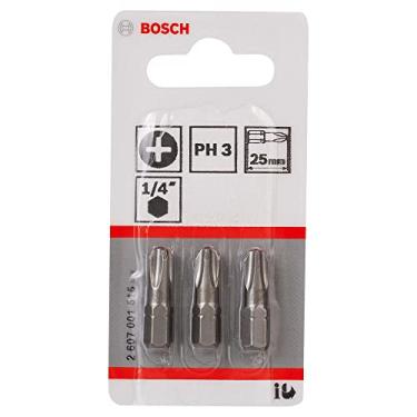 Imagem de Bosch 2607001515-000 Ponta para Parafusar Phillips PH3 Extra Duro, 25 mm, 3 unidades
