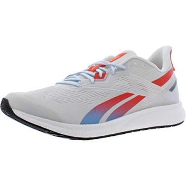 Imagem de Reebok Tênis de corrida masculino Forever Floatride Energy 2, Cinza verdadeiro/branco/laranja vívido, 7