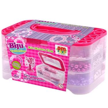 Imagem de Conjunto Miçangas Kit Biju Collection Maleta Top Dm Toys