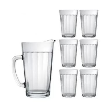 Imagem de KIT 6 COPOS AMERICANO 190 ML E JARRA LINHA AMERICANO 1,2 L