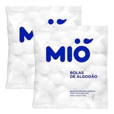 Imagem de Kit 2 Algodão Mió Bola Hidrófilo 50g