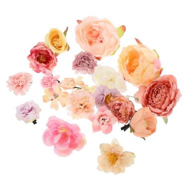 Imagem de HAPINARY 20 Unidades Flor Acessórios De Cabelo Acessórios De Cabelo Florais Pinos De Cabelo De Noiva Grampos Grampo De Cabelo De Flor Rosa Presilhas De Cabelo Metal Flores Hanfu Filho