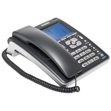 Imagem de Telefone com fio ibratele grafite - c/ identificador de chamadas