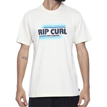 Imagem de Camiseta Rip Curl Surf Revival Oversize Masculina Off White