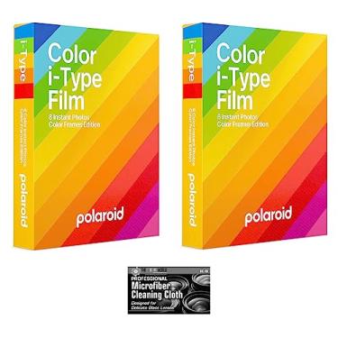 Imagem de Polaroid Color Glossy Instant Film Color Frames Edition para Polaroid I-Type Now OneStep2 Camera – Pacote com 2