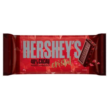 Imagem de Chocolate Hershey`s Meio Amargo 40% Cacau Cristal 77g