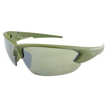 Imagem de Epoch Eyewear 4 Óculos de sol com armação de policarbonato verde militar, Army Green, Adult