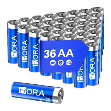 Imagem de Pilha AA 1Hora 1.5V Pacote com 36 Unidades Não Recarregável