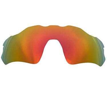 Imagem de Wetnenss Lentes de substituição para óculos de sol Oakley Radar EV Path OO9208/polarizadas de 1,5 mm/fáceis de instalar (vermelhas)