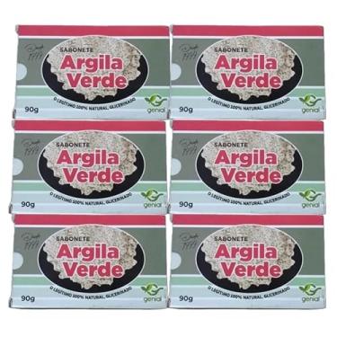 Imagem de 6 Sabonetes Glicerinado Argila Verde