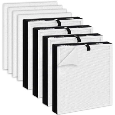 Imagem de Filtro de substituição para purificador de ar HY4866G: compatível com MORENTO HY4866 e YIOU M1 Purificador de ar - 4 conjuntos de filtros de carvão ativado HEPA verdadeiros + pacote com 4 pré-filtros