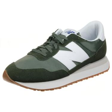 Imagem de New Balance Tênis masculino 237 V1, Verde oliva profundo/kombu/branco, 44