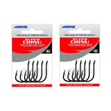 Imagem de Kit Anzol Pesca Marine Sports Super Chinu Strong Nº 02 2 Cartelas 100 Unidades