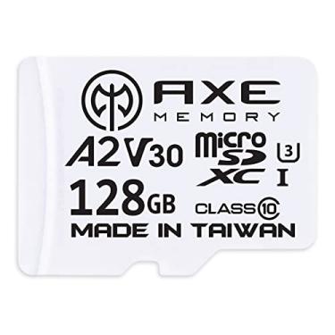Imagem de AXE MEMORY Cartão Micro SD de 128 GB 4K Ultra Full HD Video Premium Speed MicroSDXC até 100MB/S A2 V30 UHS-I U3, com adaptador SD