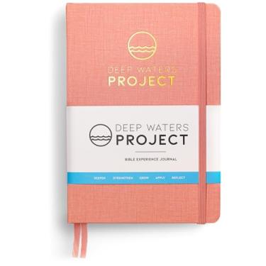 Imagem de Deep Waters Project Diário de estudo da Bíblia, diário de processo estruturado para homens e mulheres com mais de 100 páginas de processo, um guia de memorização das escrituras e espaço para anotações