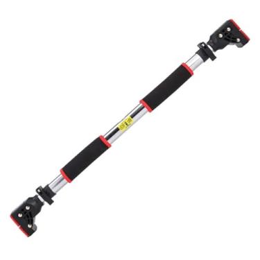 Imagem de AKT Barra de puxar horizontal multifuncional interior casa sem perfuração equipamento de exercício trava de segurança para puxar push ups sit-ups rolamento de carga 200 kg, 72-97 cm