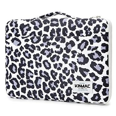 Imagem de Kinmac Capa protetora de 360° para laptop com alça para MacBook Pro 16 polegadas, 16 polegadas HP, Lenovo, Dell, ASUS, Acer Ultrabook e laptop empresarial (Leopard)