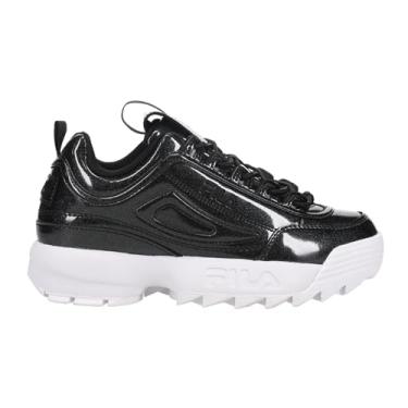 Imagem de Fila Tênis feminino Disruptor II Shine Metallic Disruptor II, preto/branco/preto, 35, Preto/branco/preto, 35