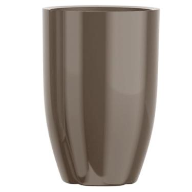 Imagem de Vaso Redondo Fibra De Vidro Vitrificado Madri 44cm Decorativo (Bronze)