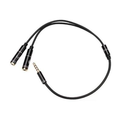Imagem de Cabo adaptador p3 stereo + 2 jack p2 stereo it-blue max0302m preto (fo