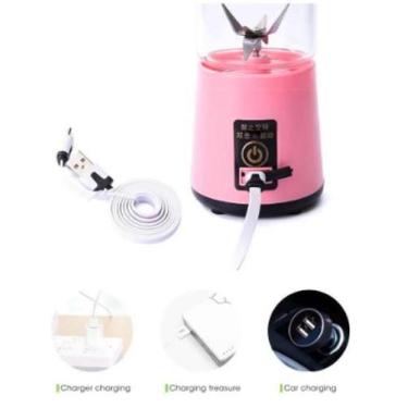 Imagem de Liquidificador Portátil 380Ml Knup Kp-Ta01 Usb Rosa