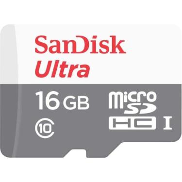 Imagem de Cartão de memoria micro sd 16gb sandisk Classe 10 Ultra