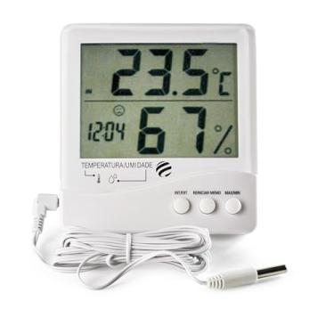 Imagem de Termo-Higrômetro Digital Temperatura Interna e Externa e Umidade Interna Incoterm