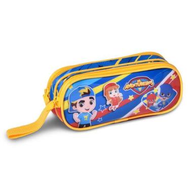 Imagem de Estojo Infantil Duplo Os Aventureiros Luccas Neto E Gi Neto - Clio Sty