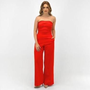 Imagem de Macacão Innocence Sem Alça Pantalona Feminino-Feminino