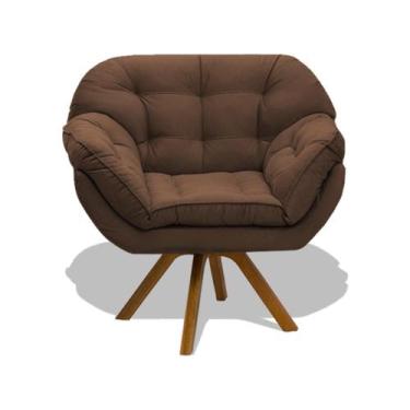 Imagem de Poltrona Miami Cadeira Robusta Base Giratória Fibra Silicone Sala De E