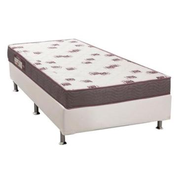 Imagem de Conjunto Box Solteirão Light D28 Ortobom com Base material sintético B