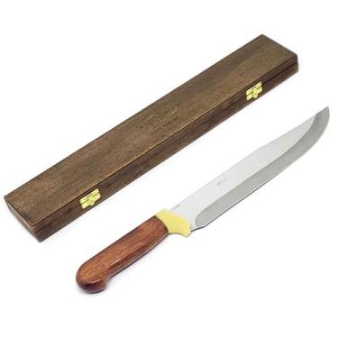 Imagem de Faca Churrasco Arkhip Picanheira 10'' Cabo Madeira Caixa