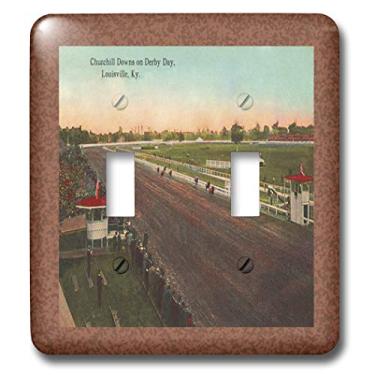 Imagem de 3dRose Lsp_36379_2 Vintage Louisville Churchill Downs - Gilliam Collection Interruptor duplo