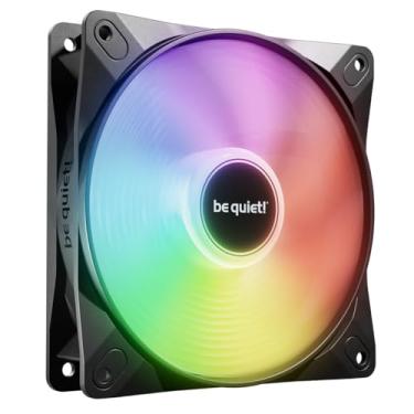 Imagem de be quiet! Ventilador de alta velocidade PWM Light Wings LX 120 mm, cubo iluminado, lâminas foscas, várias cores e modos, lâminas otimizadas para pressão de ar extraordinária, opção de corrente de