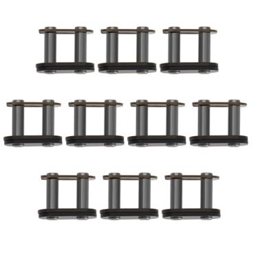 Imagem de eMagTech 10 peças T8F corrente mestre elo de corrente de aço para 43cc 47cc 49cc mini ATV Quad Dirt Scooter Pocket Bikes peça de substituição