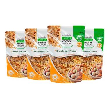 Imagem de Granola Premium com Frutas Selecionadas Kit 4 Alta Qualidade 100g - Gr